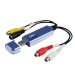 Easycap USB 2.0-Videoaufnahme und -bearbeitung mit Audio (unterstützt NTSC / PAL / SECAM, Videoformat) (blau)