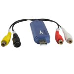 Easycap USB 2.0-Videoaufnahme und -bearbeitung mit Audio (unterstützt NTSC / PAL / SECAM, Videoformat) (blau) – Bild 3