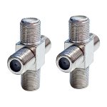 100 PCS 1 F Buchse bis 3 F Buchse 4-poliger F-Splitter-TV-Koax-Adapteranschluss – Bild 2