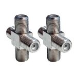 100 PCS 1 F Buchse bis 3 F Buchse 4-poliger F-Splitter-TV-Koax-Adapteranschluss – Bild 3