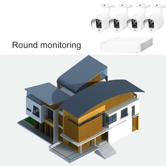 N4B3-Mini/L 4-Kanal 720P P2P ONVIF 1,0 Megapixel IP-Kamera NVR-Kit, unterstützt Nachtsicht / Bewegungserkennung, IR-Entfernung: 20 m – Bild 18