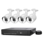 N4B3Poe 4-Kanal 720P P2P ONVIF 1,0 Megapixel IP-Kamera NVR-Kit, unterstützt Nachtsicht / Bewegungserkennung, IR-Entfernung: 20 m