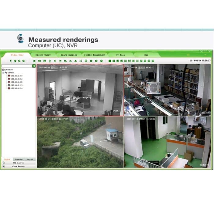 N4B3Poe 4-Kanal 720P P2P ONVIF 1,0 Megapixel IP-Kamera NVR-Kit, unterstützt Nachtsicht / Bewegungserkennung, IR-Entfernung: 20 m – Bild 15