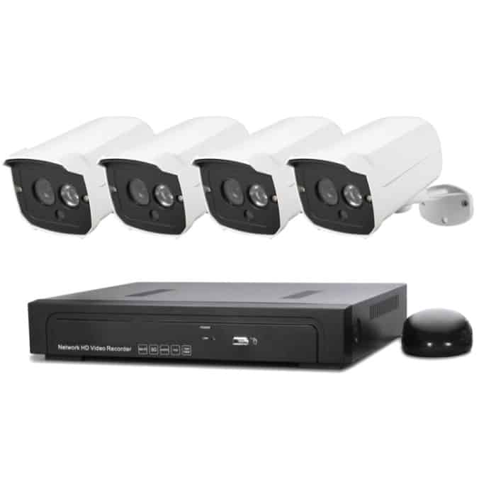 S-SPC-3554.jpg N4B7MPoe 4-Kanal 720P P2P ONVIF 1,0 Megapixel IP-Kamera NVR-Kit, unterstützt Nachtsicht / Bewegungserkennung, IR-Entfernung: 20 m – Bild 1