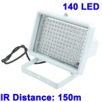 140 LED-Hilfslicht für CCD-Kamera, IR-Entfernung: 150m (ZT-140LF), Größe: 11x17x12.5cm (weiß) – Bild 2
