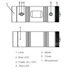 F9 Full HD 1080P Action-Helmkamera / Sportkamera / Fahrradkamera, Support-TF-Karte, 120-Grad-Weitwinkelobjektiv – Bild 8