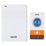 Voye V005A Wireless Remote-Türklingel mit 38 Polyphony-Sounds (weiß)