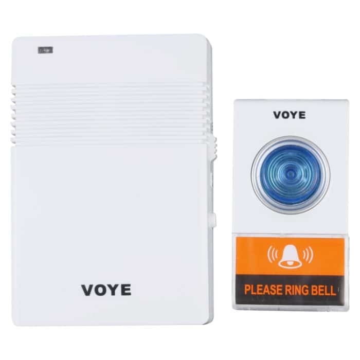 Voye V005A Wireless Remote-Türklingel mit 38 Polyphony-Sounds (weiß) – Bild 1