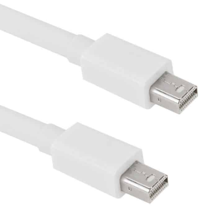 Mini-DP-DisplayPort-Kabel für Apple iMac MacBook Pro, Länge: 2 m, Mini DP to Mini DP Male – Bild 1