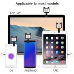 APEXEL Tragbarer Handheld Lazy Live Broadcast Desktop Faltbarer Universal Bluetooth Stativ Telefonhalter mit Taschenlampe – Bild 8