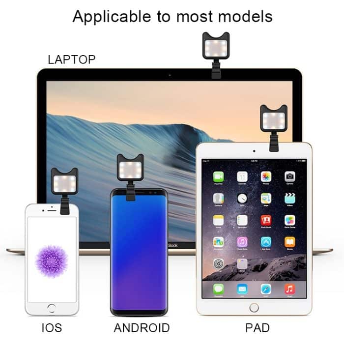 APEXEL Tragbarer Handheld Lazy Live Broadcast Desktop Faltbarer Universal Bluetooth Stativ Telefonhalter mit Taschenlampe – Bild 8