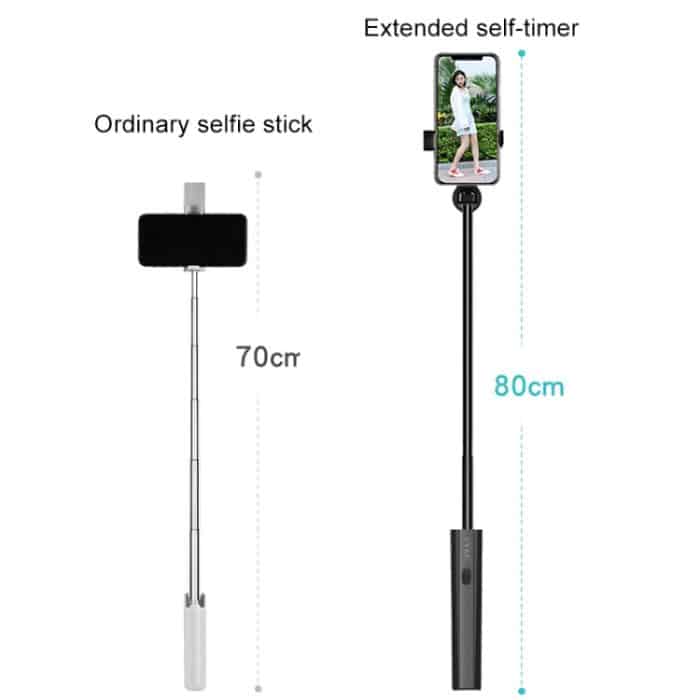 CYKE P9 Universeller, dehnbarer, versteckter, einteiliger kabelloser Bluetooth-Selfie-Stick – Bild 4