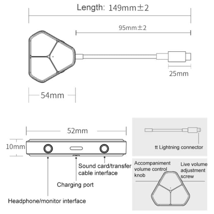 5-in-1-Multifunktions-Live-Broadcast-Konverter-Mini-Soundkarte, 5 In 1 – Bild 5