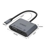 Onten M205 3-in-1-Typ-C-zu-HDMI+VGA+PD-Schnelllade-Videokonverter, M205 – Bild 4