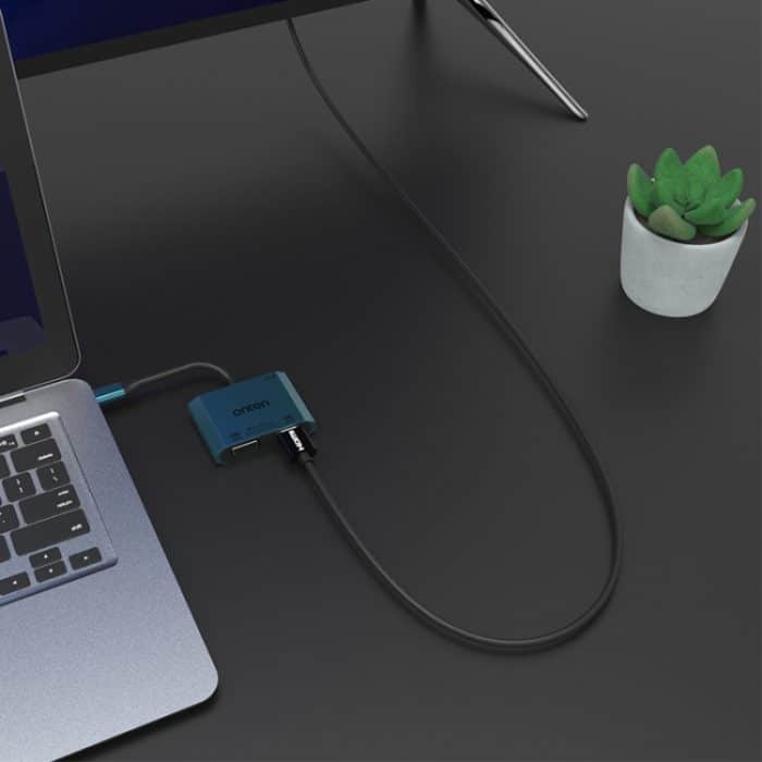 Onten M205 3-in-1-Typ-C-zu-HDMI+VGA+PD-Schnelllade-Videokonverter, M205 – Bild 7