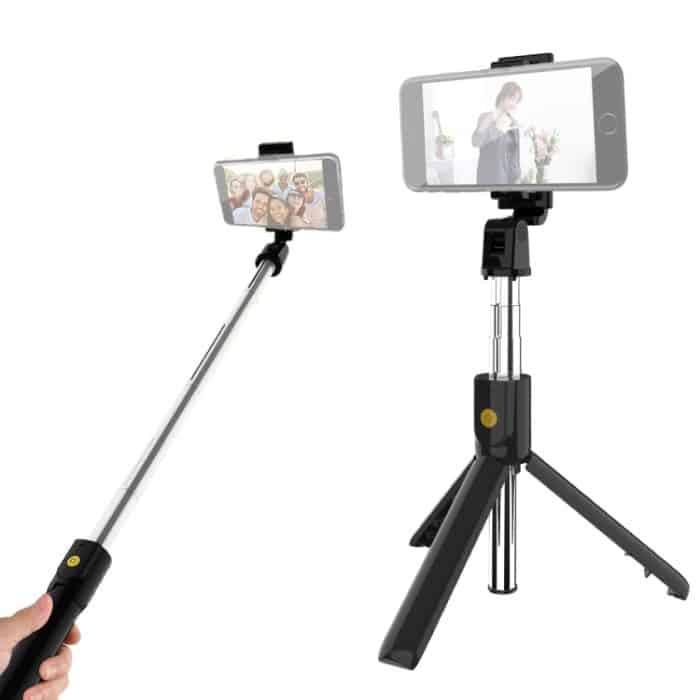 K10 Bluetooth 4.0-Handy, verstellbarer Bluetooth-Selfie-Stick, Selbstauslöser-Stativ – Bild 1