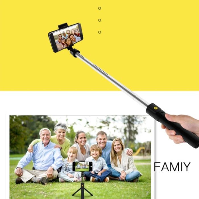 K10 Bluetooth 4.0-Handy, verstellbarer Bluetooth-Selfie-Stick, Selbstauslöser-Stativ – Bild 8