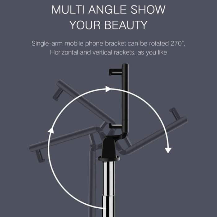 K07 Bluetooth 4.0 Handy verstellbarer Bluetooth Selfie Stick Selbstauslöser Pole Stativ – Bild 12