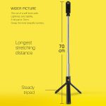 K07 Bluetooth 4.0 Handy verstellbarer Bluetooth Selfie Stick Selbstauslöser Pole Stativ – Bild 8