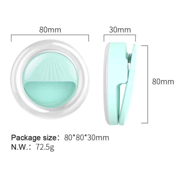 RK34 Wiederaufladbares Beauty-Selfie-Licht, Selfie-Clip-Blitz-Fülllicht – Bild 8