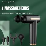 USB-Aufladung, dreistufige Vibration, verstellbare Mini-Faszienpistole, elektrische Massagepistole, Ganzkörpermassagegerät – Bild 5