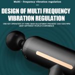 USB-Aufladung, dreistufige Vibration, verstellbare Mini-Faszienpistole, elektrische Massagepistole, Ganzkörpermassagegerät – Bild 6