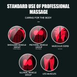 USB-Aufladung, dreistufige Vibration, verstellbare Mini-Faszienpistole, elektrische Massagepistole, Ganzkörpermassagegerät – Bild 9