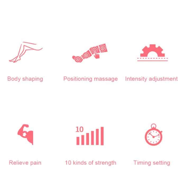 RD-M2857 4-in-1-Beine + Taille + Einhand-Airbag All-Inclusive-Intelligentes Luftwellen-Druckmassagegerät mit Host, unterstützt Timing-/Positionierungsmassage und 10 Arten einstellbarer Kraft, US-Stecker oder EU-Stecker, Legs + Waist + Single Hand – Bild 5