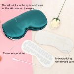 USB-Aufladung, Heizung, Seiden-Moxa-Schlaf-Augenmaske – Bild 4