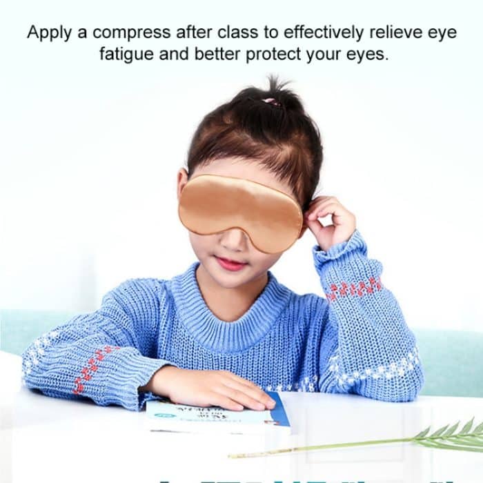 USB-Aufladung, Heizung, Seiden-Moxa-Schlaf-Augenmaske – Bild 6