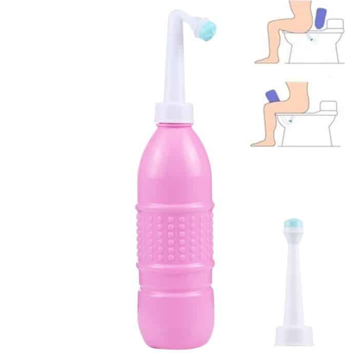 SHC1000F.jpg 500 ml tragbares Hand-Reise-Bidet für Frauen, vaginales, männliches, anales Waschsprühgerät, (Pink) – Bild 1