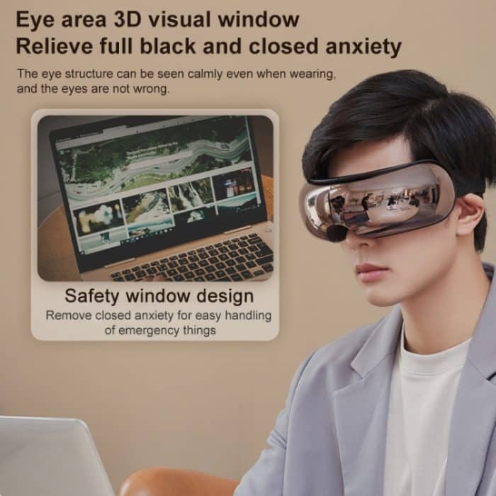 Smart Hot Compress Luftdruck Vibration Augenmassagegerät Visuelle Massage Augenpflegegerät – Bild 6