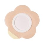 10 Stück 042 Spunlace Vliesaufkleber Anti-Osmose Drei-Volt-Bauchnabelpflaster, Größe: 8 x 8 x 3,5 cm (Pflaumenform) – Bild 2