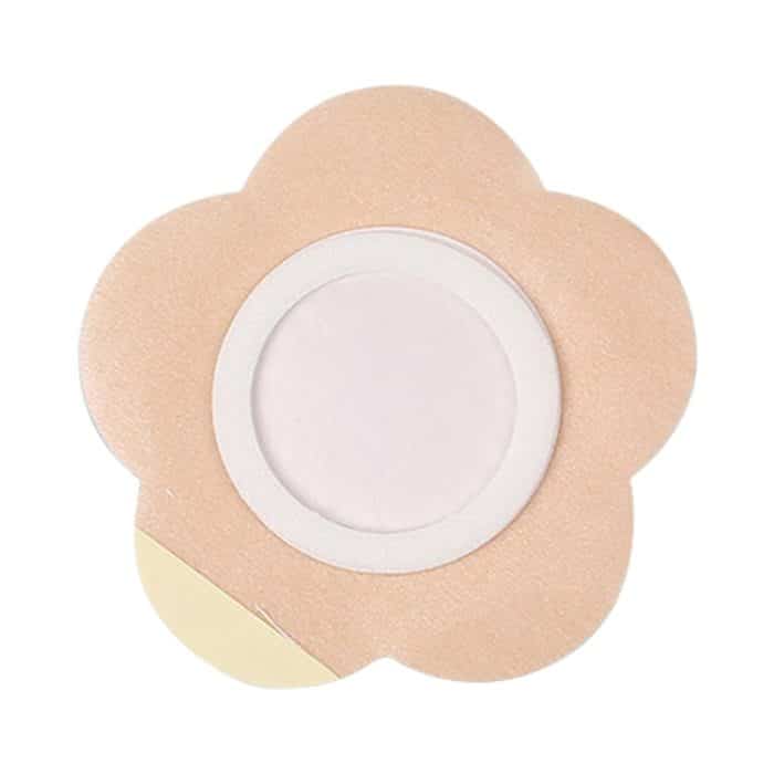 10 Stück 042 Spunlace Vliesaufkleber Anti-Osmose Drei-Volt-Bauchnabelpflaster, Größe: 8 x 8 x 3,5 cm (Pflaumenform) – Bild 2