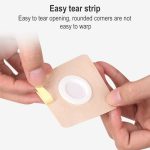 10 Stück 042 Spunlace Vliesaufkleber Anti-Osmose Drei-Volt-Bauchnabelpflaster, Größe: 8 x 8 x 3,5 cm (Pflaumenform) – Bild 6