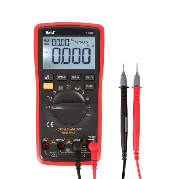 Kaisi K-9033 Digitalmultimeter LCD-Display Handheld-Digitalmultimeter für die Reparatur von Mobiltelefonen – Bild 2