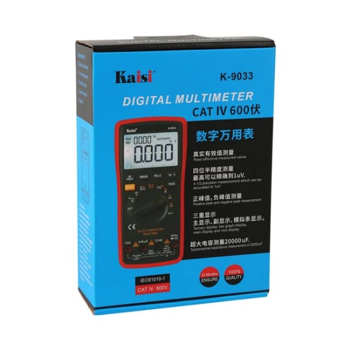 Kaisi K-9033 Digitalmultimeter LCD-Display Handheld-Digitalmultimeter für die Reparatur von Mobiltelefonen – Bild 6