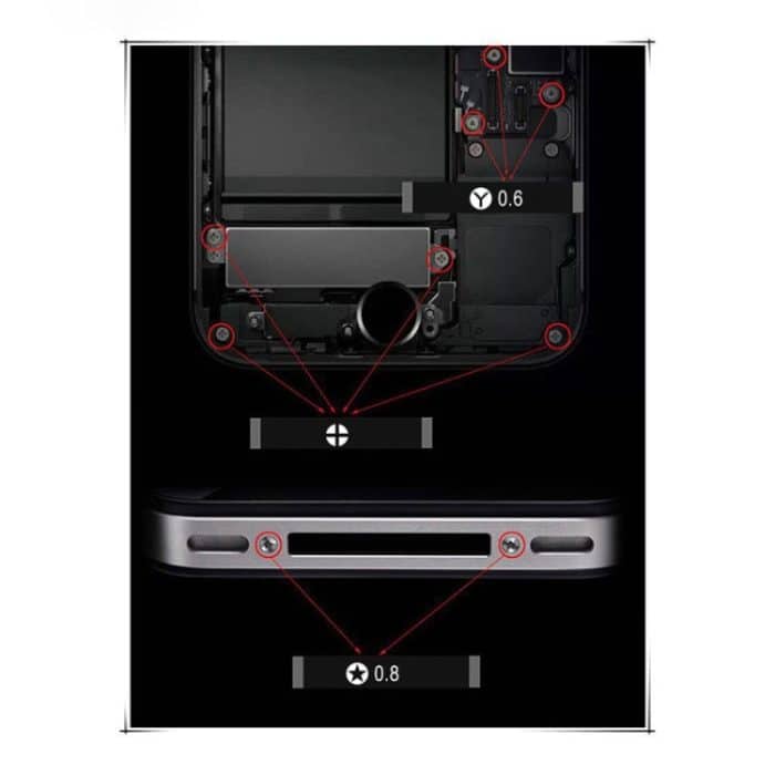 Kaisi T-222 9 in 1 Präzisionsschraubendreher Professionelles Reparaturöffnungswerkzeug für Tablet-PC für Mobiltelefone – Bild 5