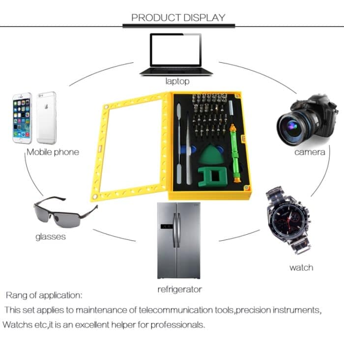 BEST BST-8929 Schraubendreher Magnetbit-Treiber-Kit 37 in 1 Profi-Schraubendreher-Set – Bild 10
