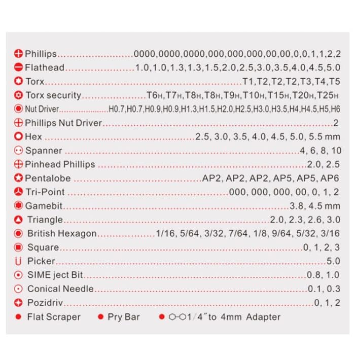 126 in 1 Kaisi K-9126 Magnetschraubendrehersatz Präzisionsschraubendreher-Werkzeugsatz Reparatur Handwerkzeug – Bild 3