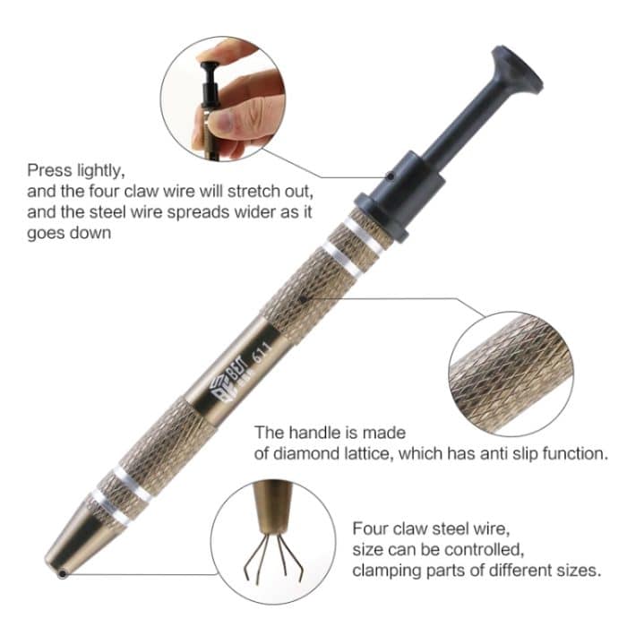 BEST Precision Parts Gripper Nehmen Sie vier Klauen fest für Catcher Hand Tool – Bild 6