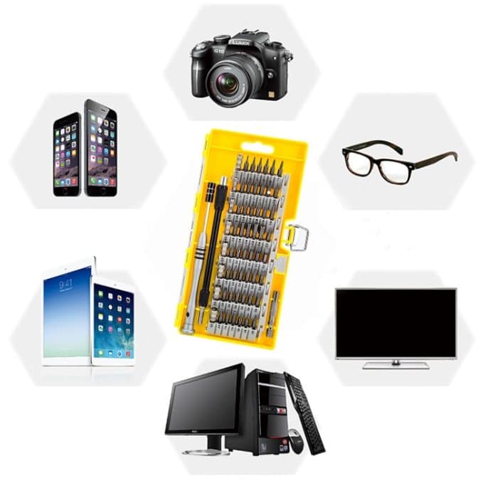 60-in-1 S2-Werkzeugstahl-Präzisions-Schraubendreher-Bit-Reparatur-Set, 60 in 1 (Orange), 60 in 1 (Green), 60 in 1 (Blue), 60 in 1 (Yellow) – Bild 10