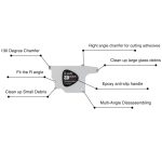 10 PCS QIANLI 3D Ultra Thin Pry Spudger Bildschirm Demontagekarte – Bild 4