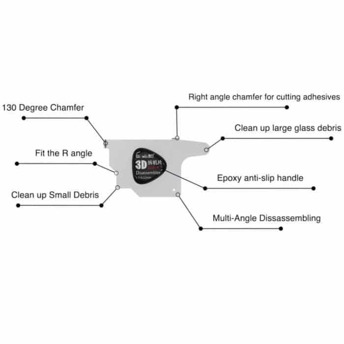 10 PCS QIANLI 3D Ultra Thin Pry Spudger Bildschirm Demontagekarte – Bild 4