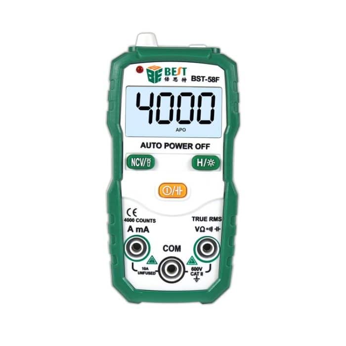 SP7937.jpg BEST BST-58F Multimeter mit vollautomatischem Bereich ohne Verschiebung Intelligente Identifizierung Digitales Multimeter Haushalts-Mini-Elektroinstrument – Bild 1