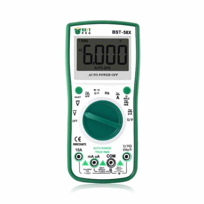 BEST BST-58X Multifunktions-Digitalmultimeter Automatikbereich Vier-Positionen-Semi-Hintergrundbeleuchtung Intelligentes Anti-Burning – Bild 1