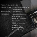 JAKEMY JM-8166 61 in 1 Schraubendreher-Kits Reparatur-Handwerkzeug-Kit – Bild 6
