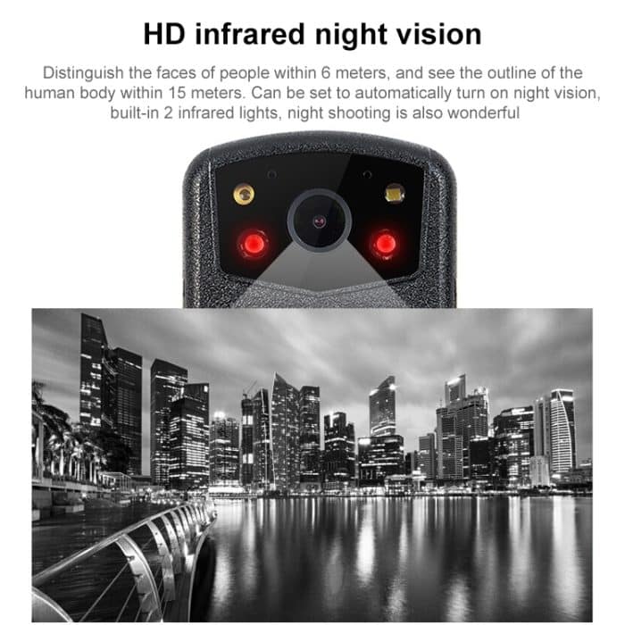 ZF902 HD 2,0-Zoll-Display IP56 Wasserdichter Mini-DVR-Strafverfolgungsrekorder mit Nachtsicht, ZF902 – Bild 7