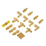18 PCS / Set SMA-Stecker-Stecker-Kit Antennenstecker Konverter Koaxial-Adapter-Set – Bild 2