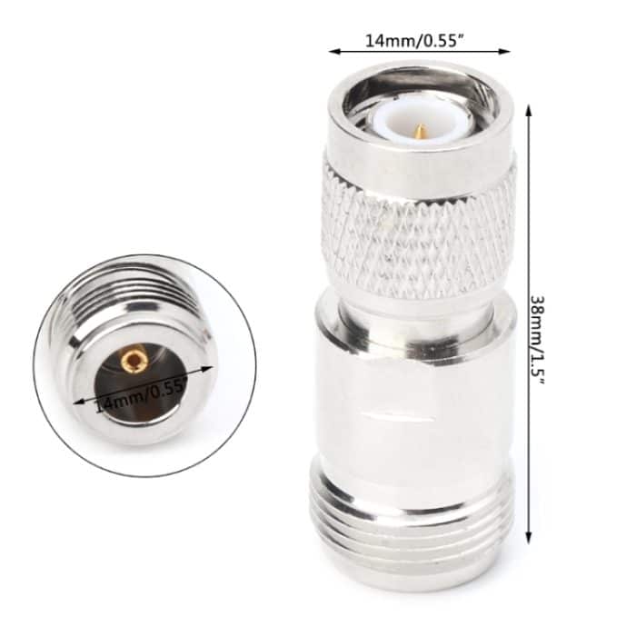 Koaxialadapter für TNC-Stecker auf N-Buchse für den WLAN-Anschluss des Router-Steckers – Bild 3